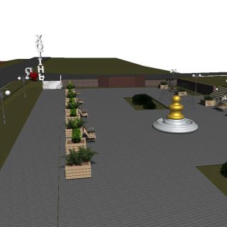 Наразі розробляється проект зі створення громадського простору в центрі смт. Хотінь